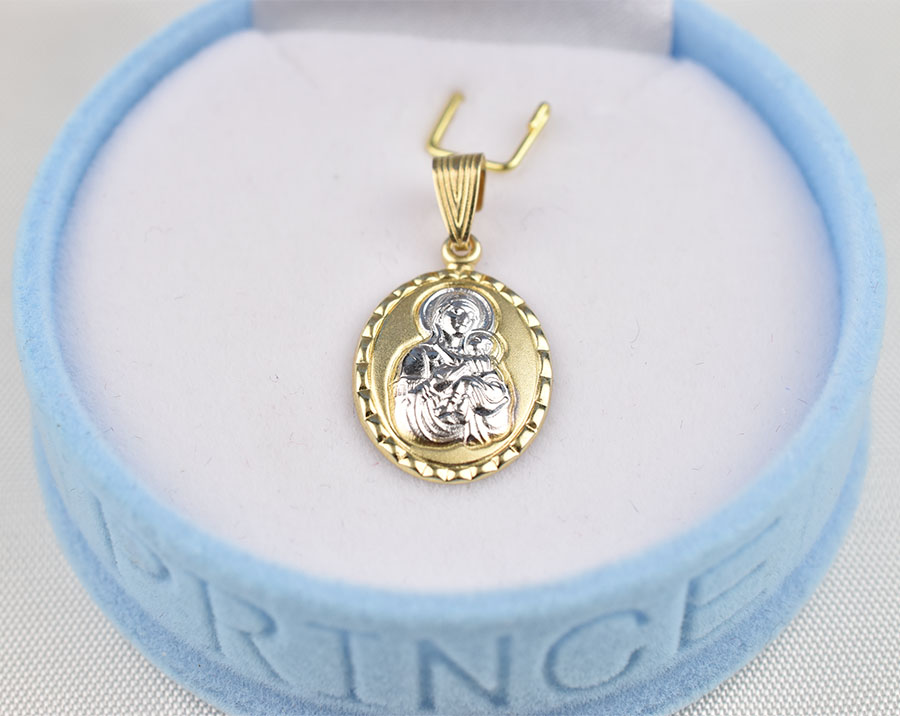 Δίχρωμο Χρυσό Φυλαχτό Κ9